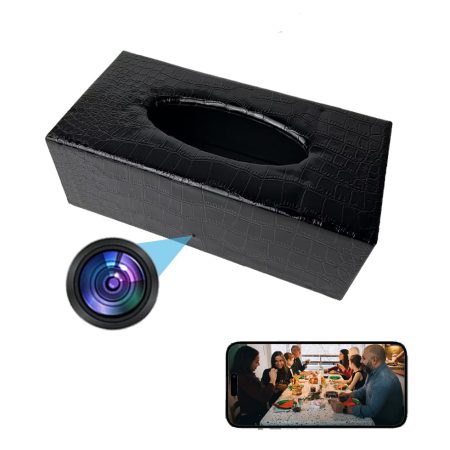 Buy X-T1 | Hidden Camera Tissue Box | Spy Camera Tissue Box | 4K HD Wi-Fi Remote Access | Audio Recording | Night Vision | Home Office Restaurant Security