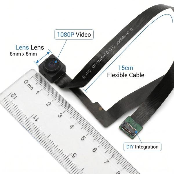 1080P Mini DIY body worn camera, hidden camera with audio, 2-Pack WiFi Evidence Kit with RTSP, SD Slot, 15cm Cable